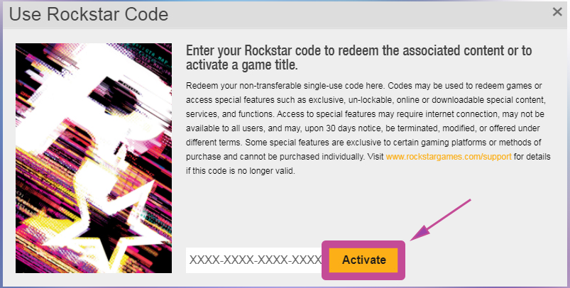 Ativação no site da Rockstar. Passo 4